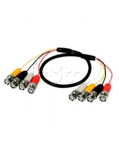 Кабель соединительный 4BNCx4BNC (штекер), 100см Lazso WC414 в Находке Видеоусилители, Модуляторы, Делители Pintop.ru