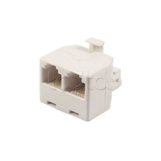 Двойник телефонный (штекер - 2 гнезда) 6P-4C (50шт/уп) REXANT 03-0031