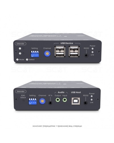 HDMI KVM удлинитель сигнала HDMI SC&T HKM01-4K6G в Находке Видеоусилители, Модуляторы, Делители Pintop.ru